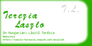 terezia laszlo business card